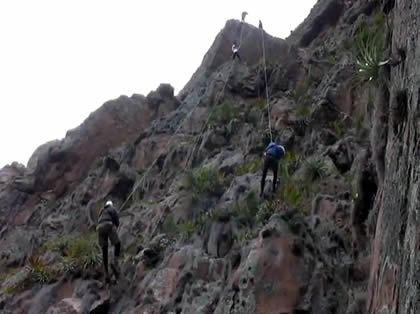 BAJADA EN RAPEL DEL SACRED VALLEY INKA'S VIA FERRATA 23