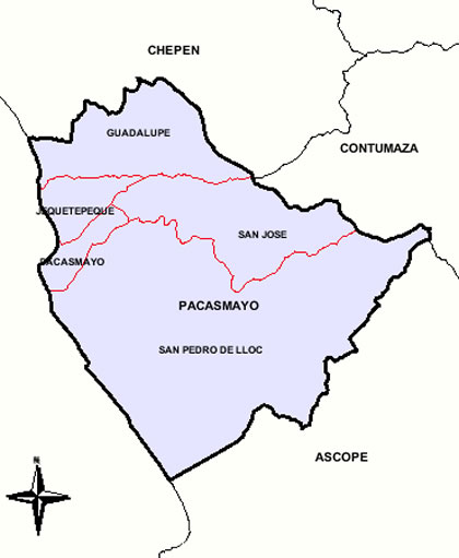 MAPA DE LA PROVINCIA DE PACASMAYO
